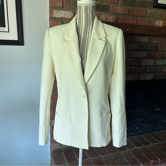 NWT RTA Denim Sasha Studded Blazer in White Stone Sz S - Picture 4 of 16